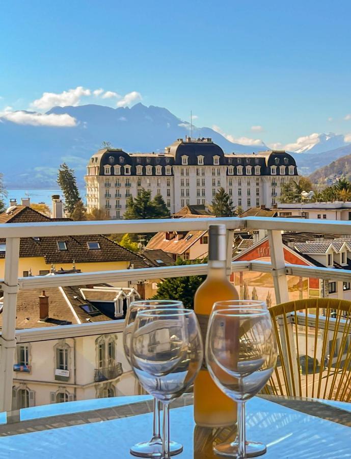 Penthouse Vue Incroyable Lac Et Montagnes อานซี ภายนอก รูปภาพ